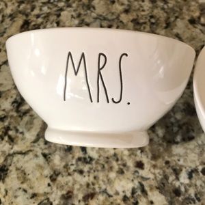 Set of Mr. and Mrs. bowls - Rae Dunn